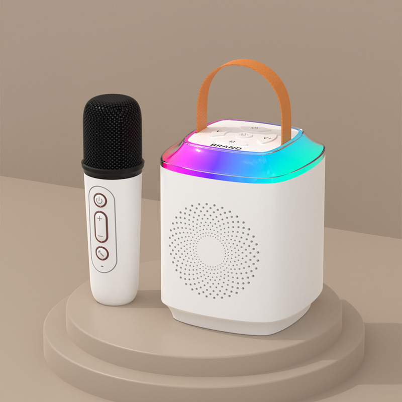Private Mold K Song Speaker Microphone All-in-One Portable Audio Wireless Bluetooth Karaoke Children Gift