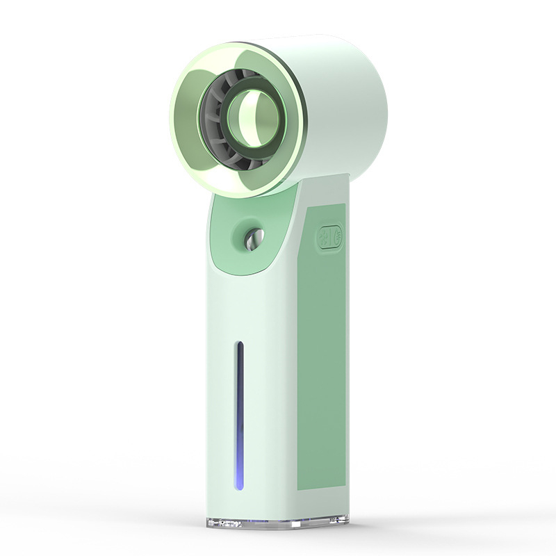 Ice Spray Mini Fan Handheld Cooling Turbo Ice Fan USB Charging Handheld Fan Logo