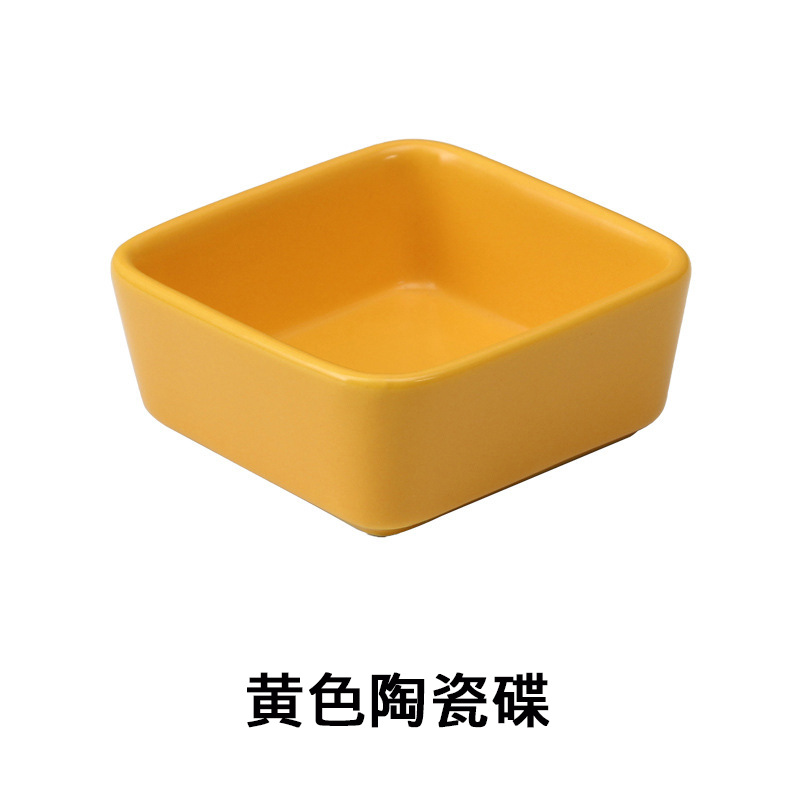 Bamboo fruit plate with compartments, snack nuts, small dishes, candy, KTV condiments, dessert ceramic dried fruit plate, divided box