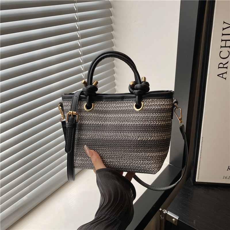 Fashionable Bag Women 2026 New Bohemian Style Single Shoulder Crossbody Bag Rainbow Strip Handbag