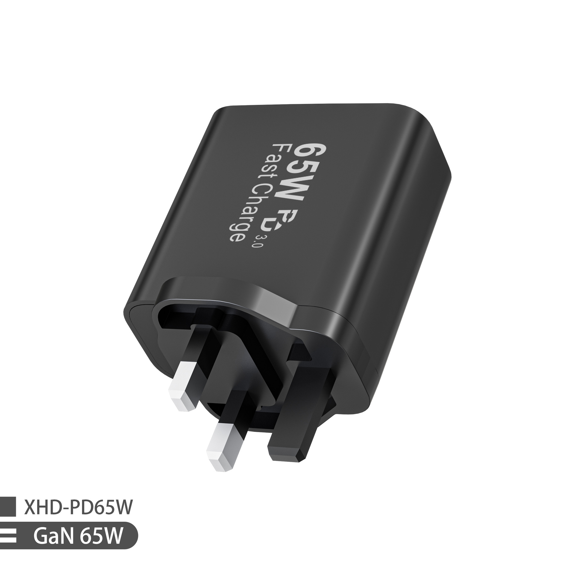 New PD65W UK standard charger for Apple 13 Pro Max Samsung charging head 3C3A multi-port charger