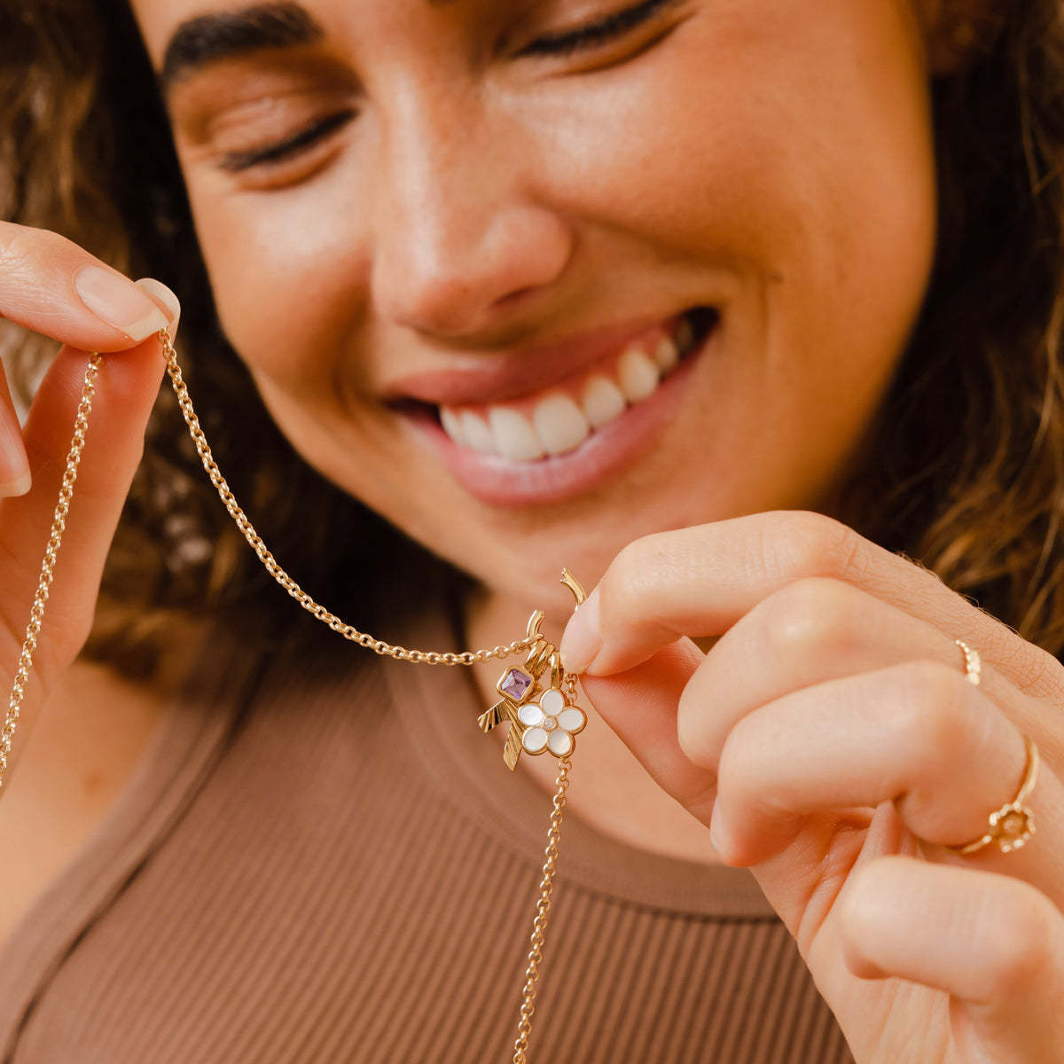 Colorful 12 birthstone pendant DIY accessory necklace for women twelve birthstone square colorful zircon pendant锁骨