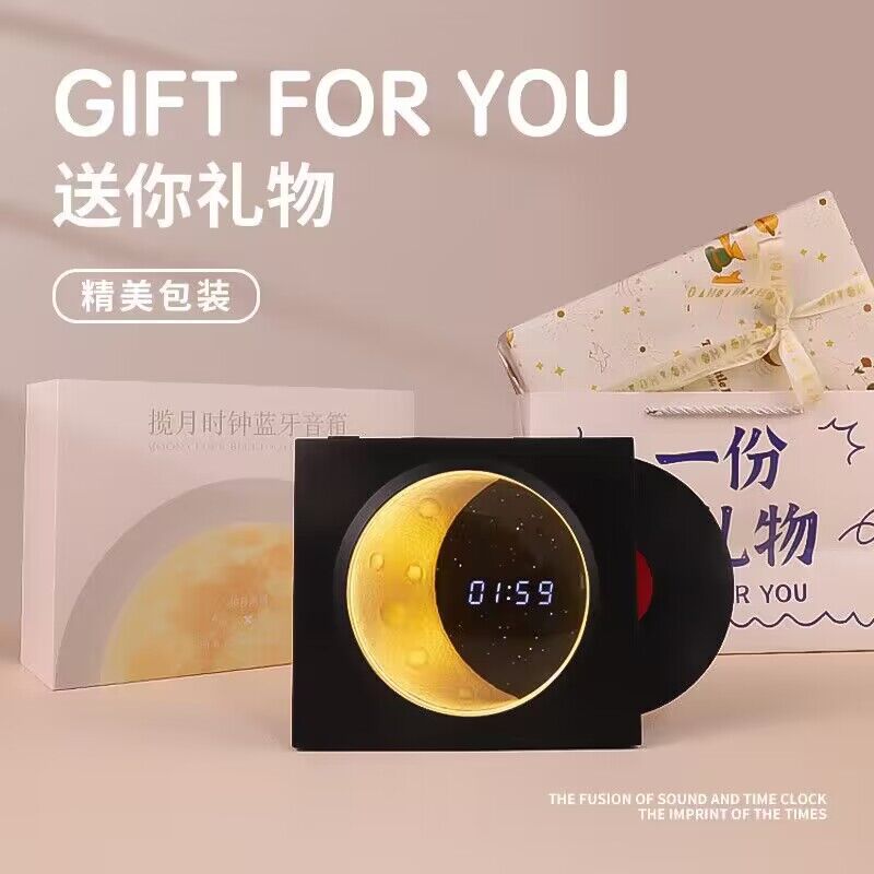 X09 Lan Yue alarm clock Bluetooth speaker wireless outdoor Bluetooth USB moon speaker