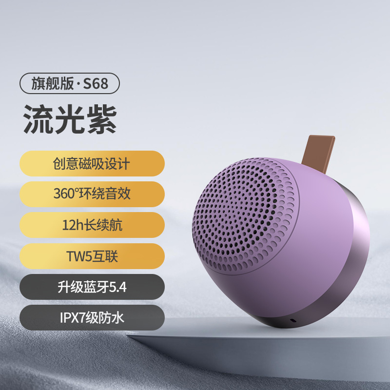 Oudeen New Portable Magnetic Kitchen Bluetooth Speaker Subwoofer Computer Desktop Wireless Audio
