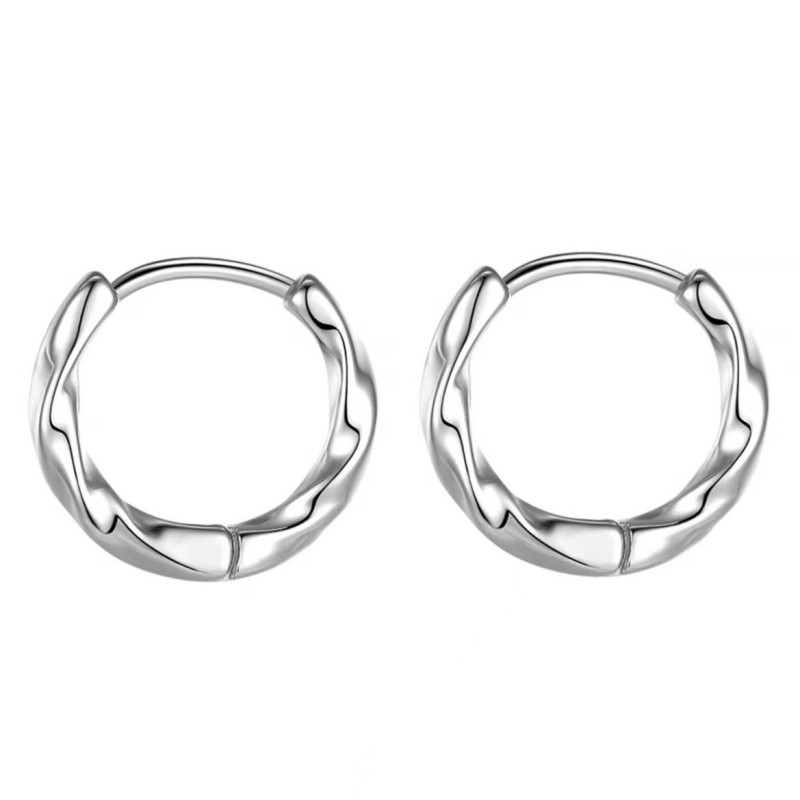 Earrings for men, ear piercing plain circle ear bone hoop earrings 2023 new women single ear jewelry
