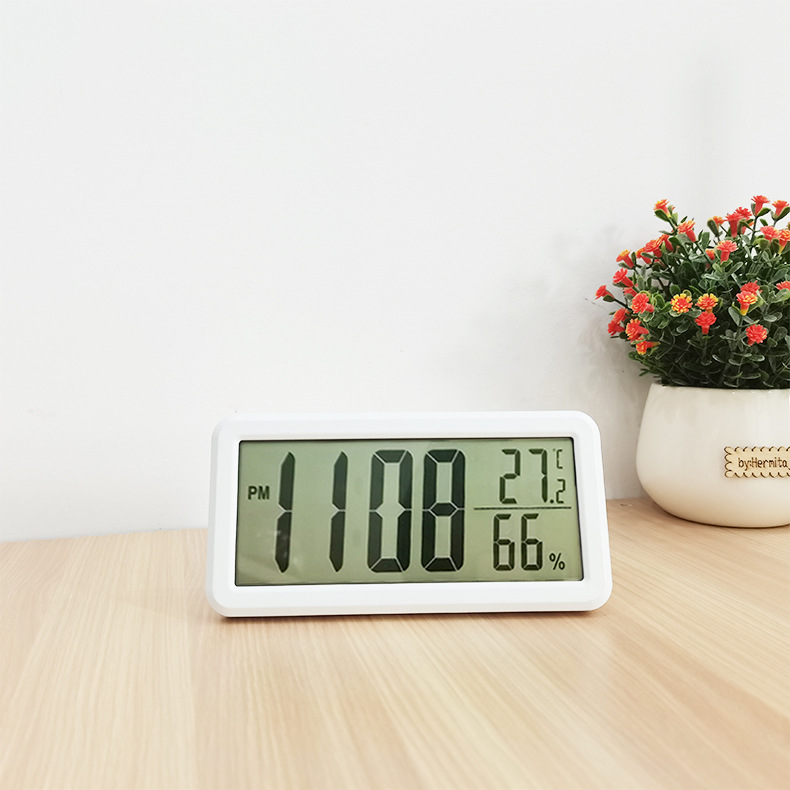 Simple electronic alarm clock smart student children clock digital perpetual calendar desktop clock wall hanging alarm clock