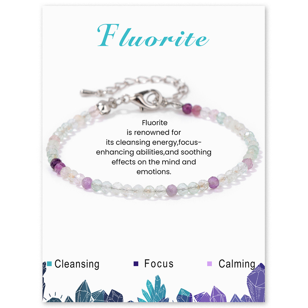 Card pack 3mm artificial crystal bead bracelet new best friend bracelet