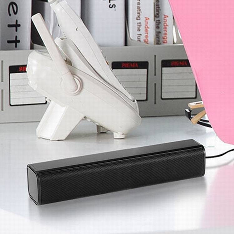 Desktop USB2.0 Mini Portable Long Strip Sound Bar Computer Speaker Multimedia Home Notebook Audio
