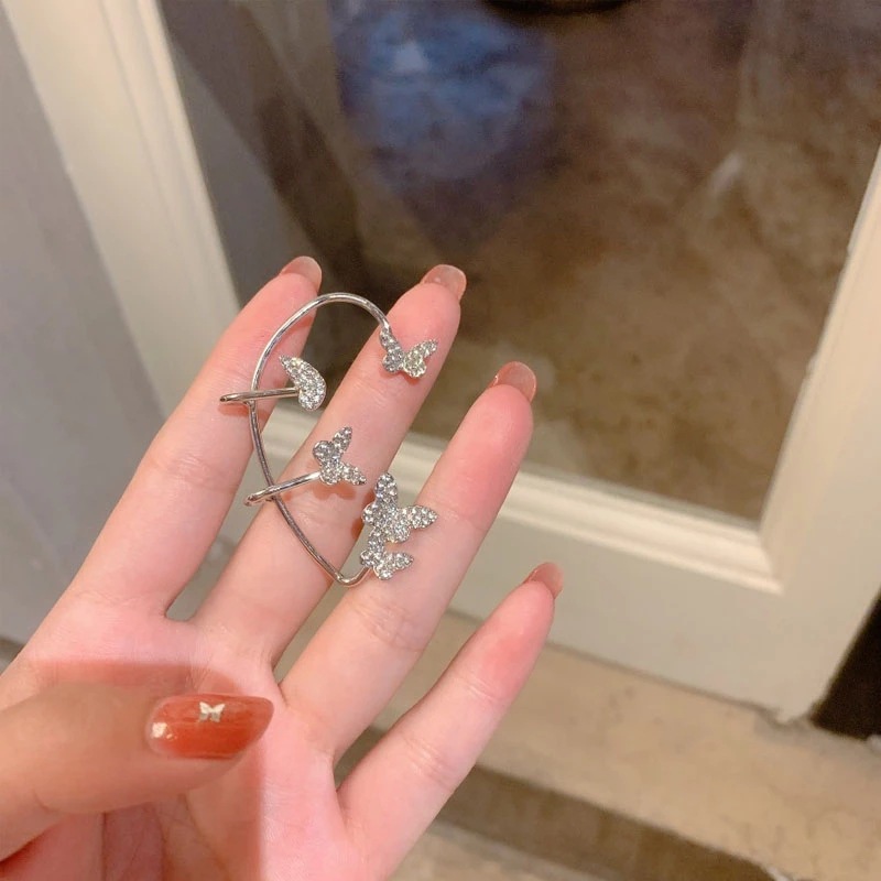 Fairy butterfly ear cuff no piercing earring feel jewelry