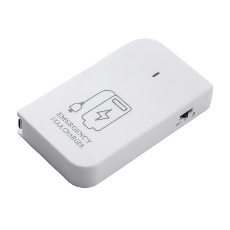 Three 5号 dry battery Type-c cable charging power bank backup 3AA emergency charger LED light battery box