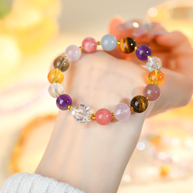 Natural Crystal Multi-treasure Bracelet Original Bracelet Scenic Area Temple Women's New Jewelry