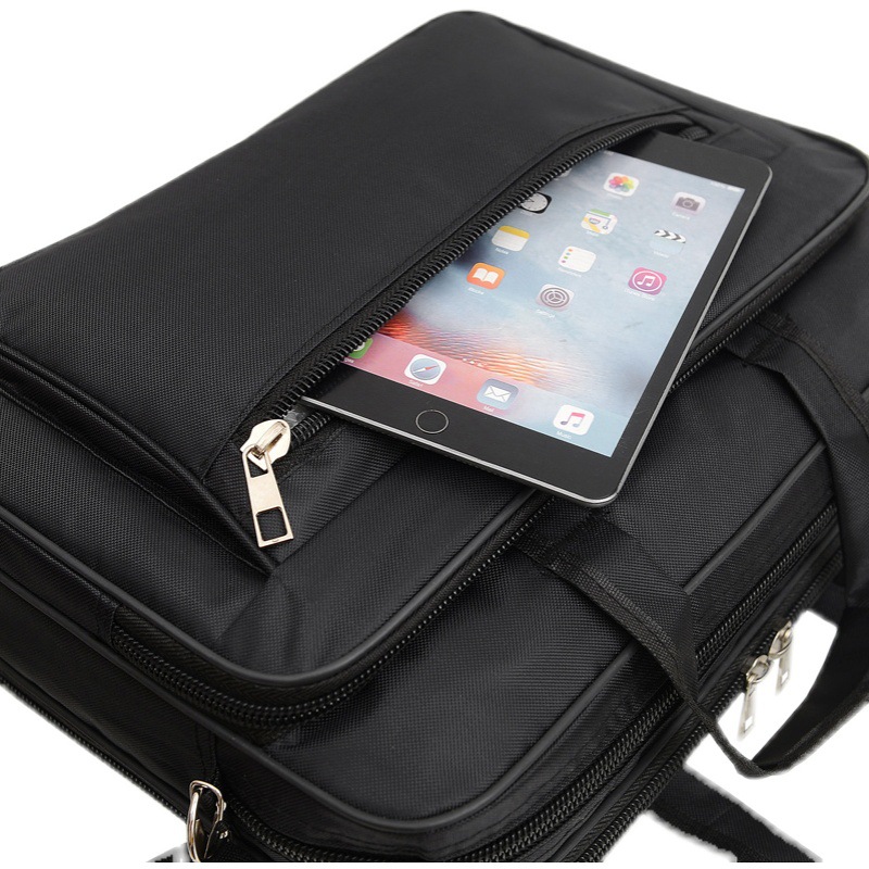 Handheld shoulder laptop tablet computer bag 15 inch office business trip student printing large capacity computer bag