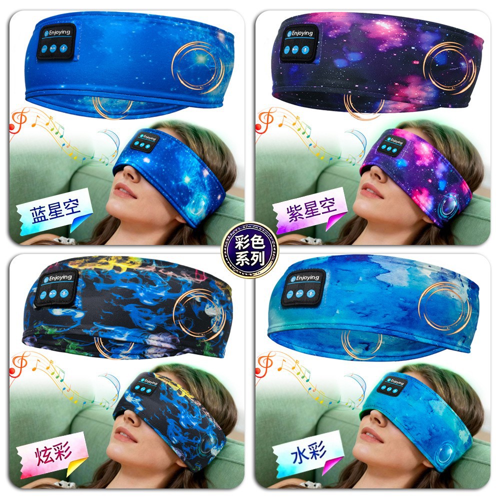 Bluetooth 5.3 headband earphones, dual-ear stereo, summer cycling outdoor neck gaiter, sports call, cycling