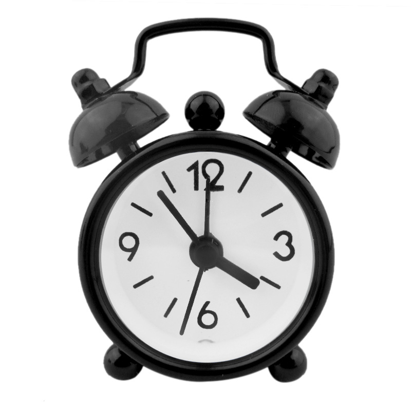 4cm Mini Metal Alarm Clock Student Children Gift Alarm Clock Electronic Clock Can Add Logo