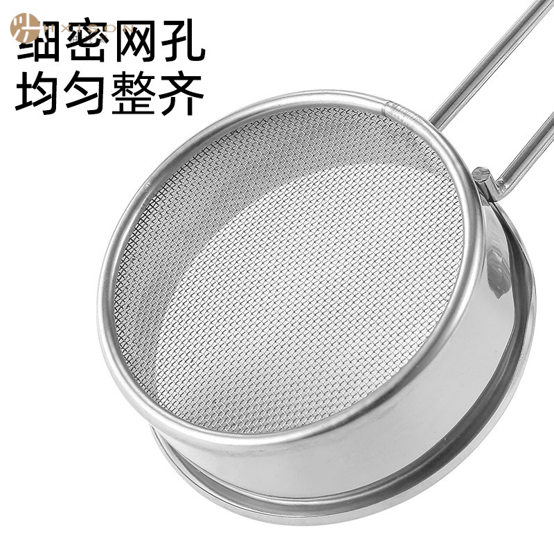 304 stainless steel handheld mini flour sifter, 40 mesh sugar powder sifter, cocoa powder duster, baking household mesh sieve