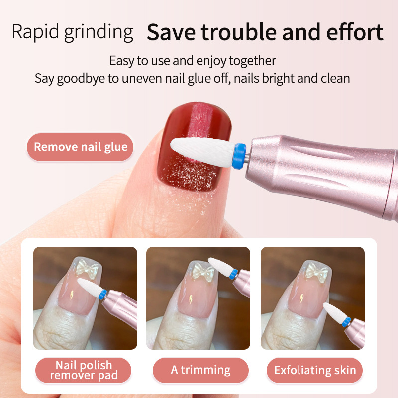 Electric Nail Drill for Professional Use, Rechargeable Portable Pen-Style Nail File for Removing Dead Skin and Calluses