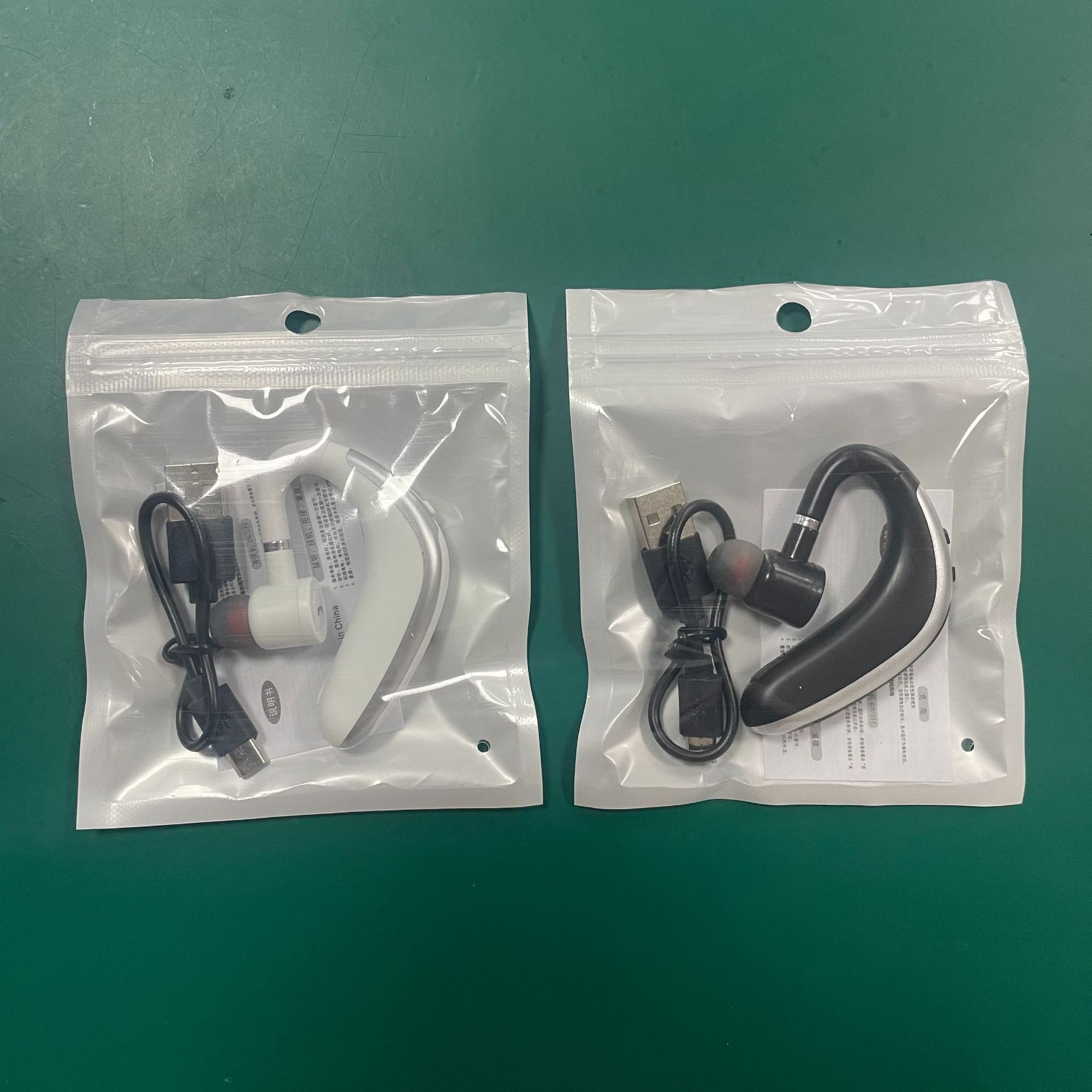 Bluetooth K20 single-ear long battery life soft silicone earphones, clear calls, low latency, ear-hook style 5.4 wireless noise reduction