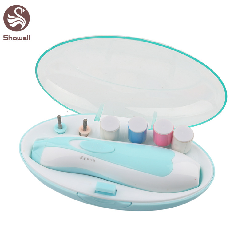 Infant Non-Pinching Low Noise with Light Nail Grinding Electric Nail File Children's Automatic Nail Clipper