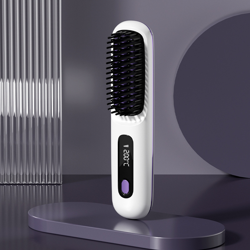New straightening comb wireless straightening comb negative ion straightening comb wireless straightening and curling portable straightening and curling comb
