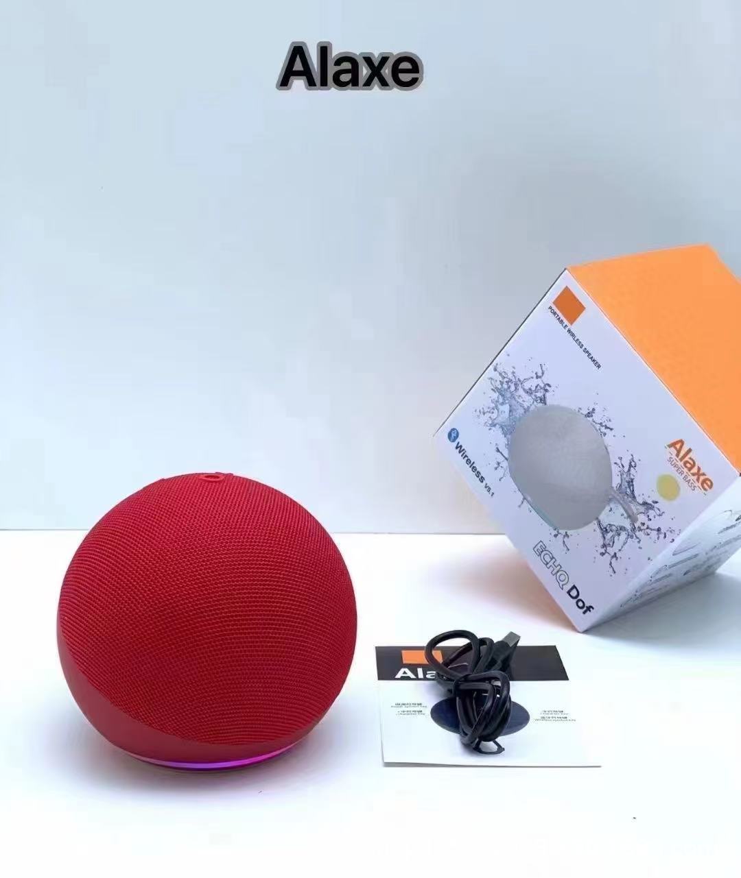 Alaxe Bluetooth Speaker Wireless Fabric Card Mini Sound Subwoofer Desktop Mini Bluetooth Speaker