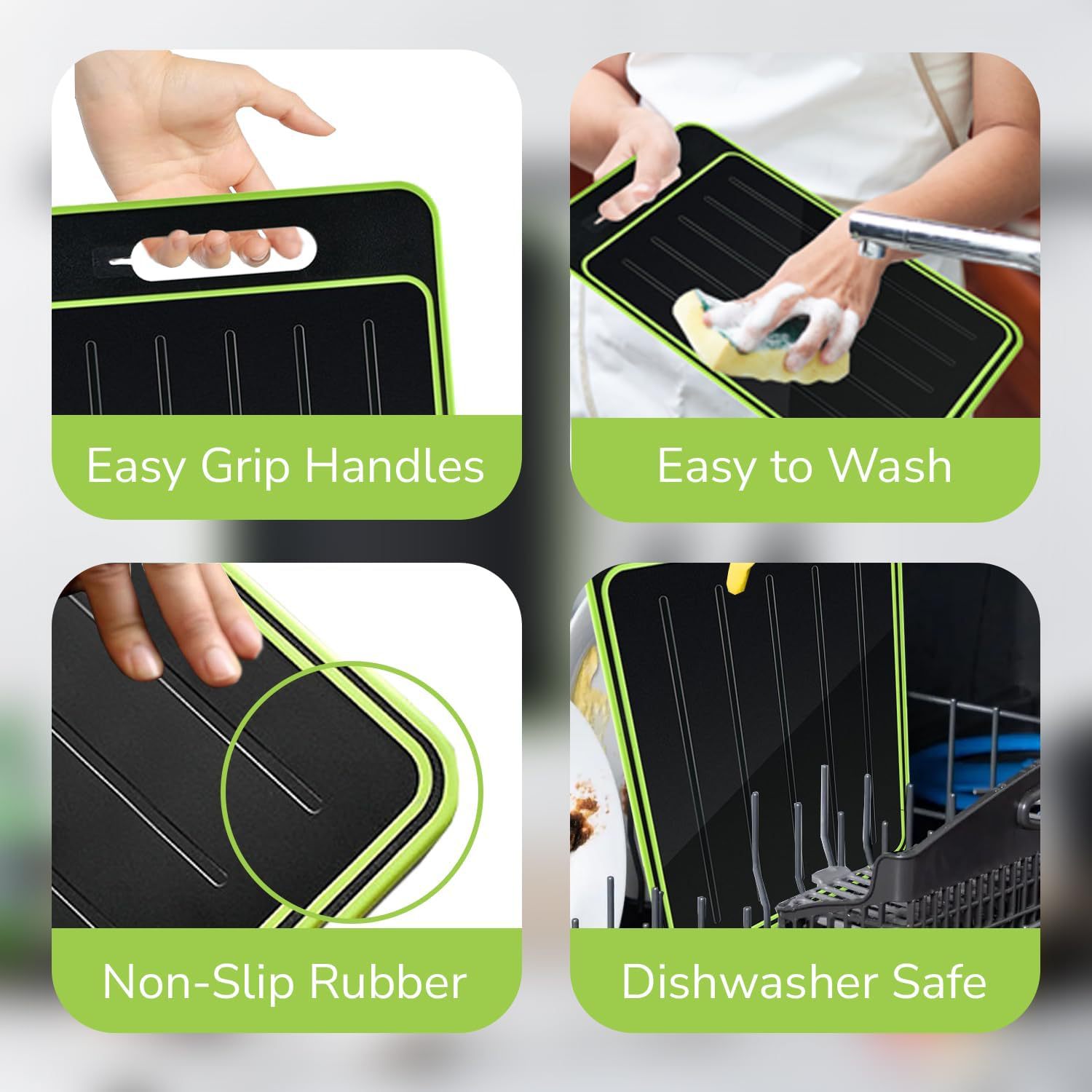 Thawing Cutting Board Aluminum Alloy Double-Sided with Knife Sharpener Garlic Grater Multi-Functional Anti-Slip Chopping Board Stainless Steel Cutting Board Home