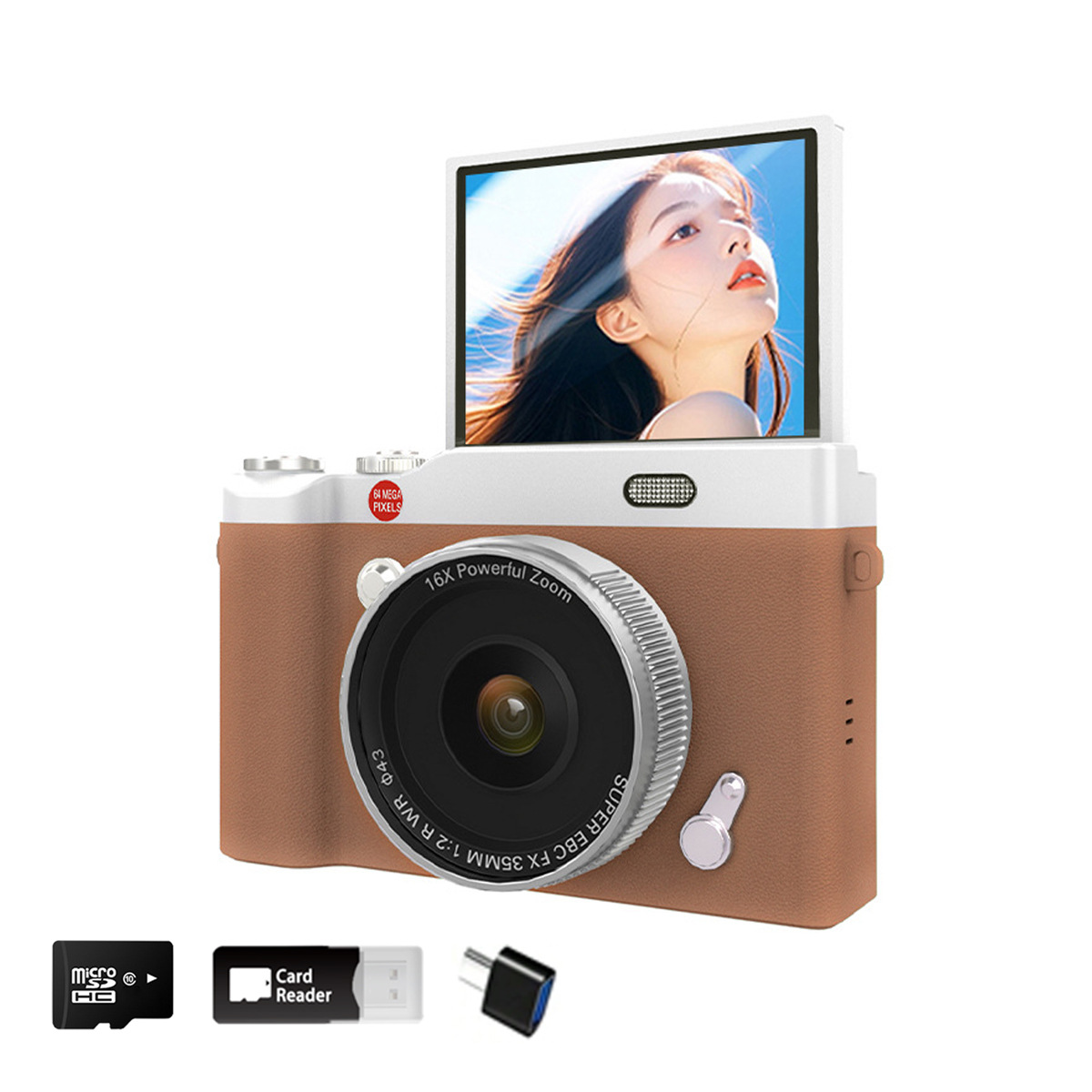 CCD Digital Camera 4K HD Portable Camera Student Digital Camera Children Toy Gift