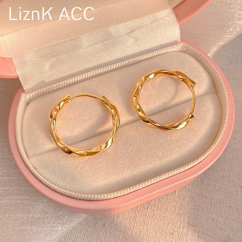 Simple Plain Circle Earrings Women 2025 New Ear Hoops Ear Accessories Circle Ear Cuffs