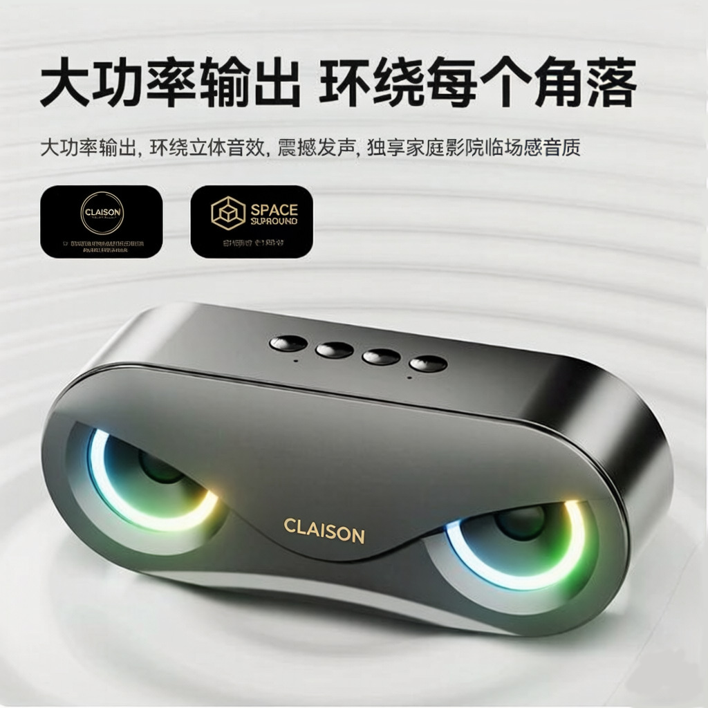 Eagle Eye M6 home Bluetooth speaker high power portable colorful subwoofer multifunctional plug-in card speaker loud volume