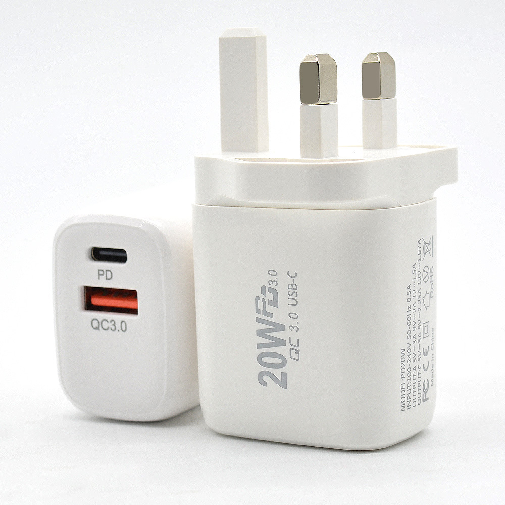 Dedicated PD30W Dual Port A+C Fast Charger Multi-Protocol European Standard Multi-Port Charger European Standard Fast Charging Head