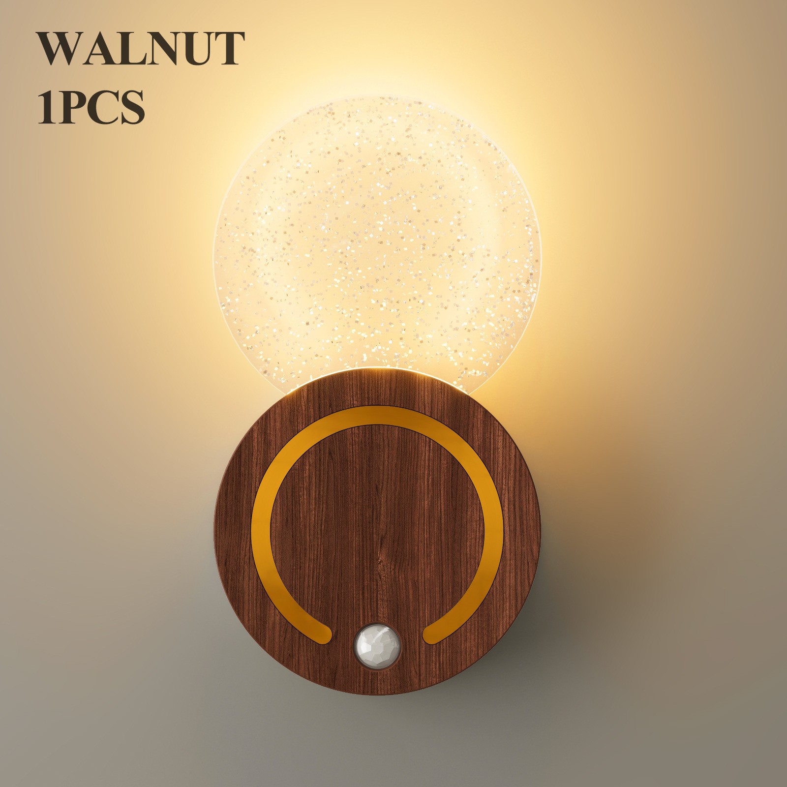 Human Body Induction Bedroom Bedside Wall Light Snap-On No Wiring Bedroom Charging Night Light