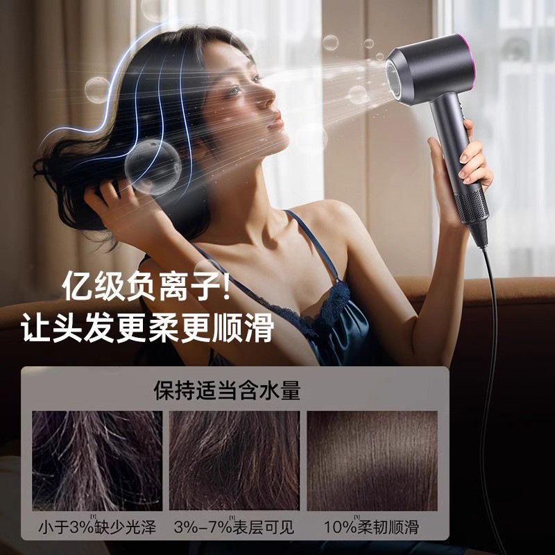 High-speed hair dryer for home use, one machine one code, negative ion hair care quick-dry high-power hair dryer high wind speed hair dryer