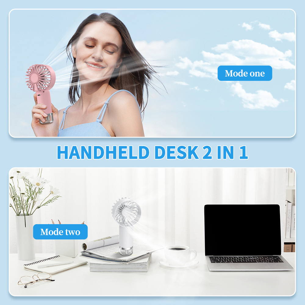 Spray Fan USB Charging Outdoor Mini Handheld Small Fan Portable Humidification Cooling Desktop Fan