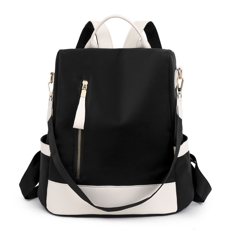 Anti-theft double-shoulder bag women 2025 new Oxford cloth canvas women's backpack travel schoolbag