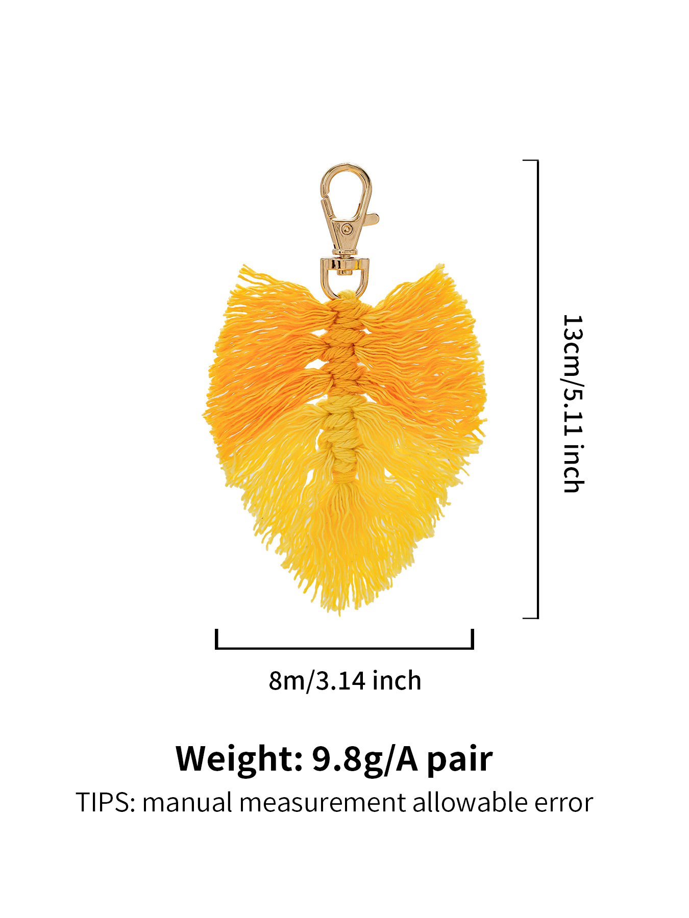 Bohemian Style Bag Pendant Ethnic Leaf Tassel Small Pendant Keychain Plush Pendant