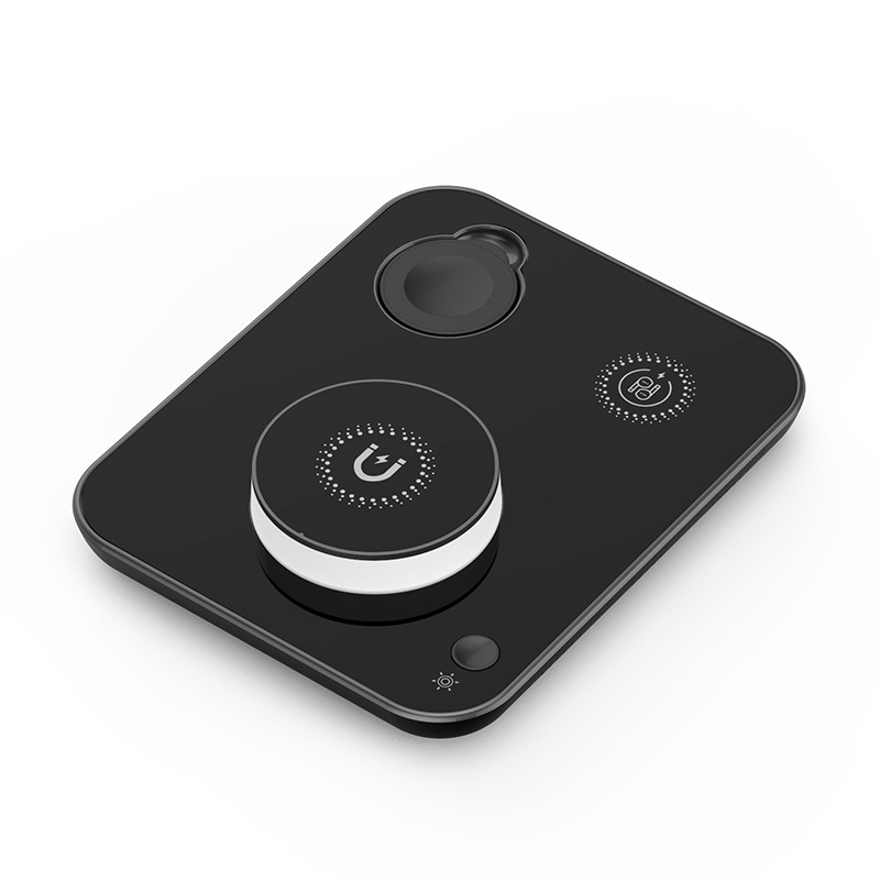Four-in-One Wireless Charger Compatible with Apple Samsung Phone Watch Earbuds Flash Charging Full Compatibility