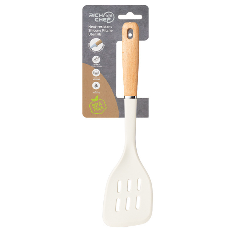 Silicone Kitchen Utensils Food Grade Silicone Spatula Soup Spoon Cooking Spatula Non-Stick Pan Kitchen Home Kitchen Utensils Complete