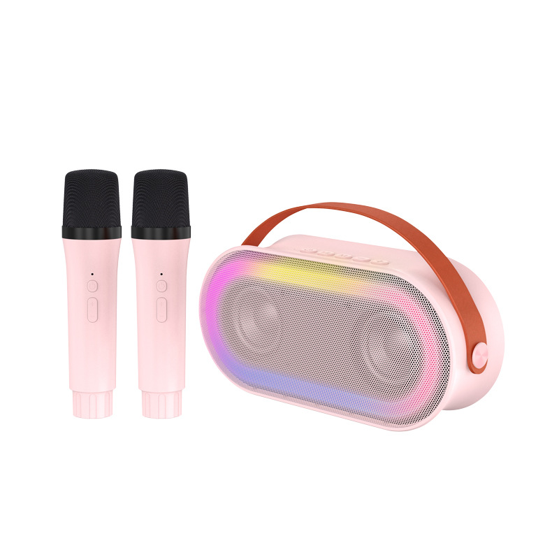 P6 Bluetooth Speaker Wireless K Song All-in-One Audio Microphone Color Flash Outdoor Home Portable KTV