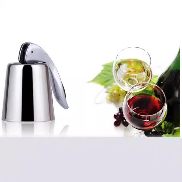 Thickened material stainless steel red wine stopper wine bottle stopper fresh-keeping red wine stopper metal bottle stopper