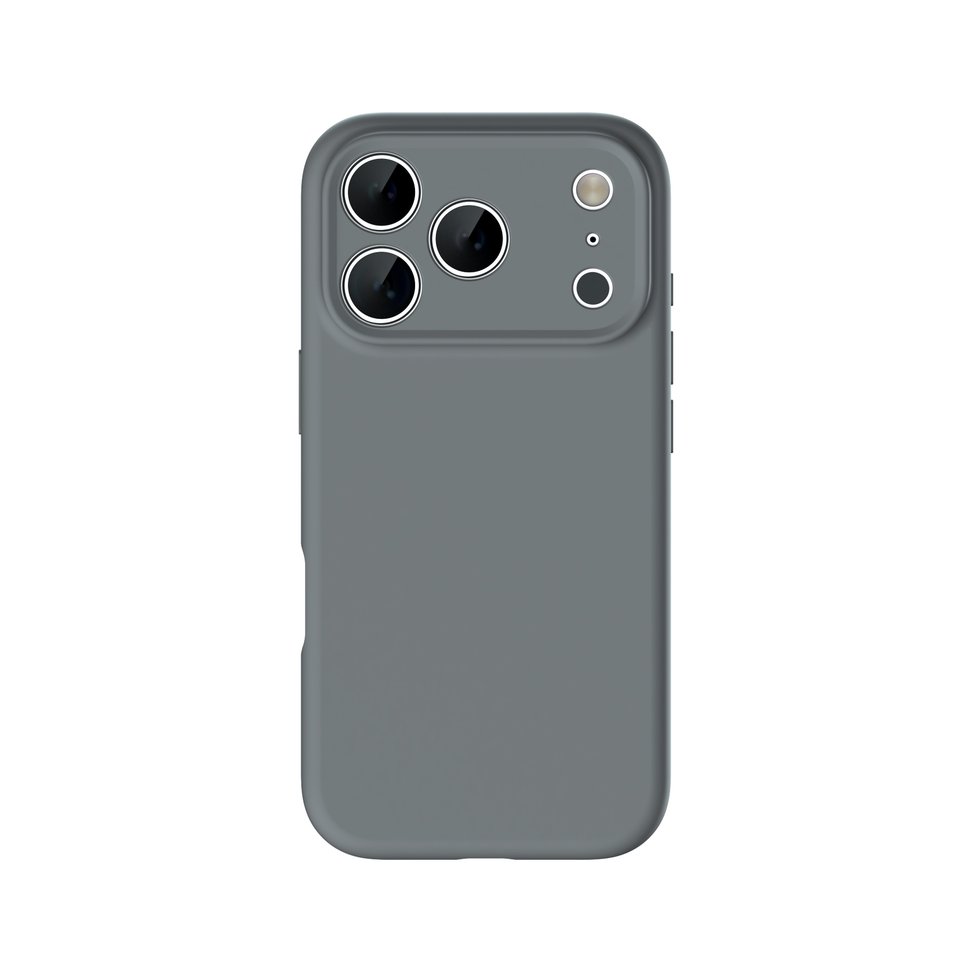 Silicone case for iPhone 17 with large hole anti-fall, full coverage protective case for iPhone 16 Pro Max, simple