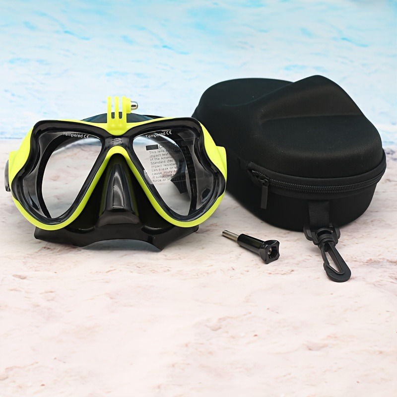 Large frame unisex snorkeling mask silicone waterproof anti-fog equipment adult diving mask with camera free diving