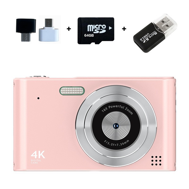H15粉色+64G内存卡+安卓手机转接头+USB读卡器