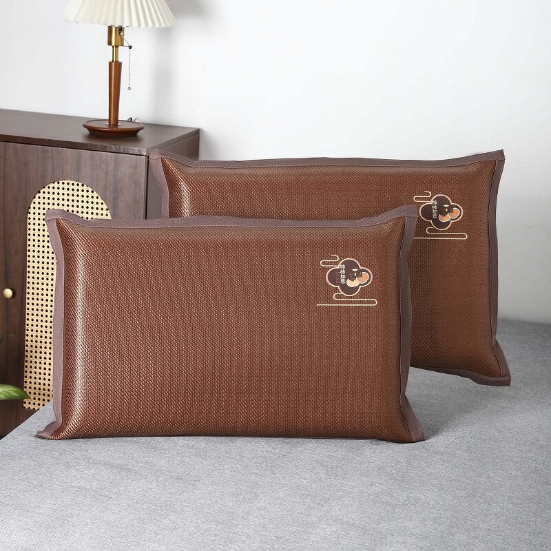 Ice rattan pillowcase pair summer pillowcase single 48cmx74cm adult pillow inner cover new