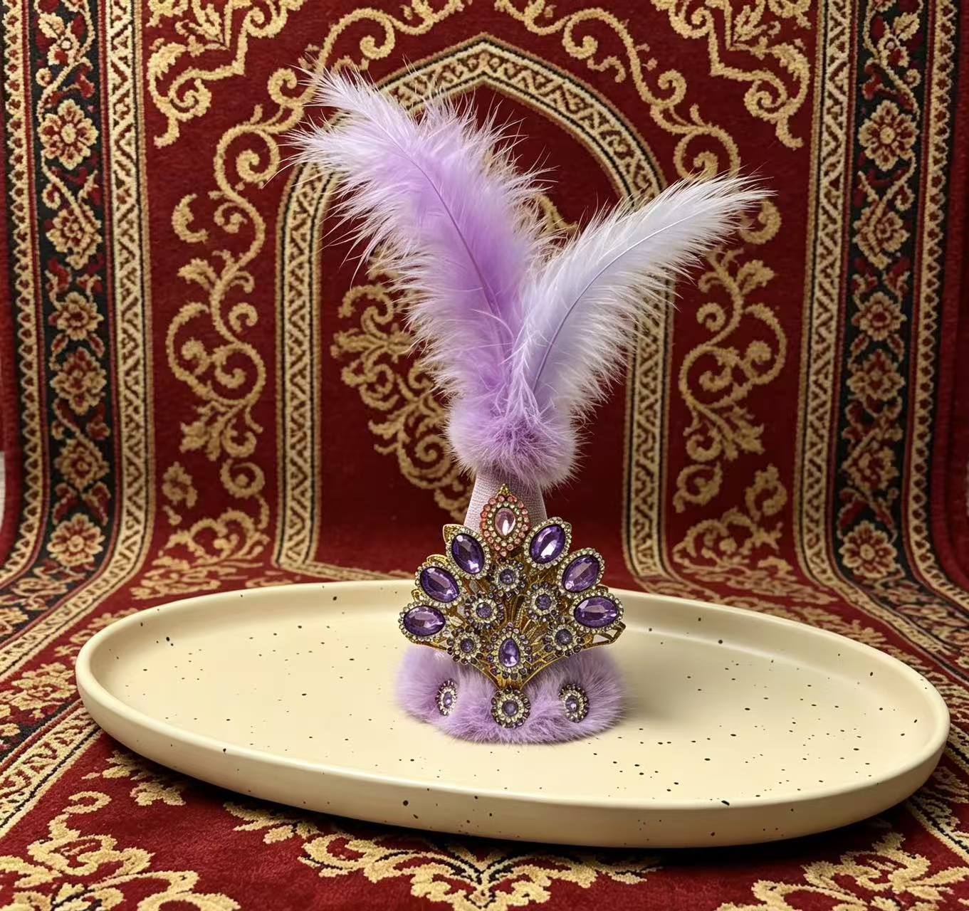 Xinjiang lamb souvenir cute rhinestone ethnic hat Xinjiang lamb accessory gift pendant