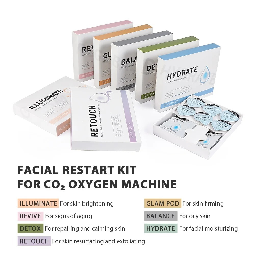 New Oxygen Bubble Set Brightening and Carbon Oxygen Facial Deep Cleansing Massage Skin Serum