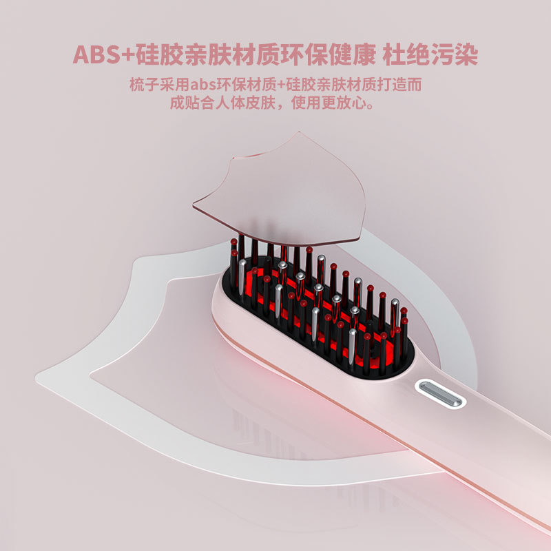 DEM Electric Massage Comb Head Scalp Applicator Instrument EMS Microcurrent Red Light Essence Import Conduction Comb