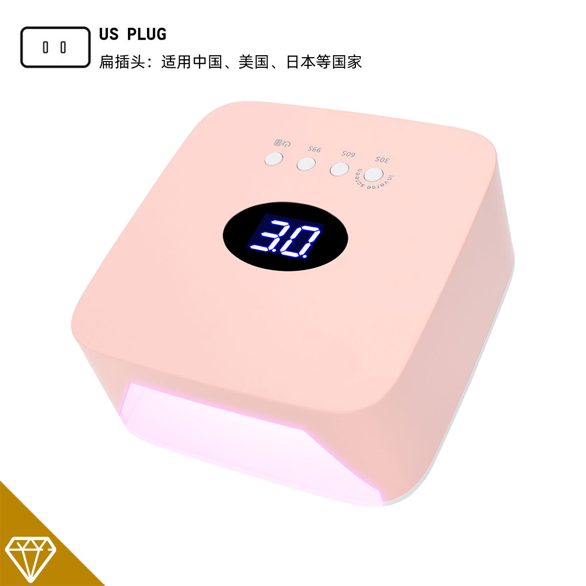 New 54W High Power Nail UV Lamp Rechargeable Wireless Battery Nail Lamp