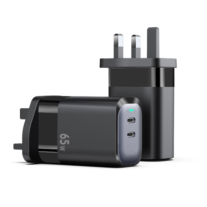 GaN Fast Charging Head 100W A+C Multi-port Adapter British Standard EU/UK Multi-function Charger New