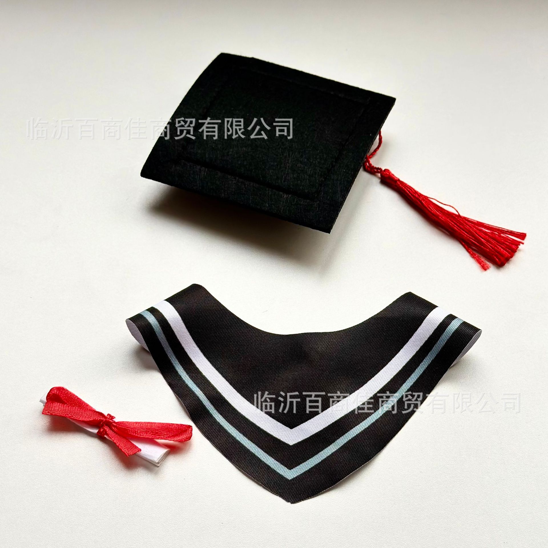 灰围巾+红流苏+证书【普通款】 · 高度25CM左右玩偶【可印LOGO】