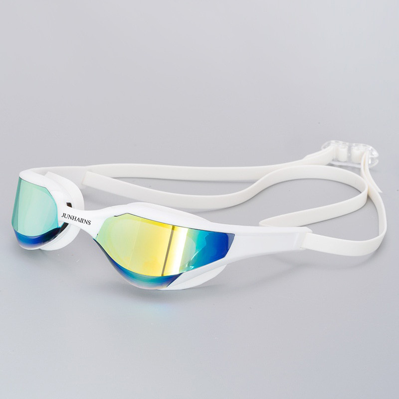 JUNHAIINS Junhai swimming goggles professional men and women swimming goggles anti-fog waterproof flat light racing wide-angle
