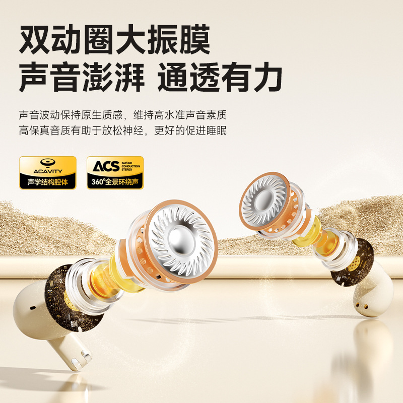 Wireless Bluetooth Dual Ear Clip-on Semi-in-ear Two-in-one Two Pairs Ultra Long Battery Life Running Noise Cancelling 2026 New